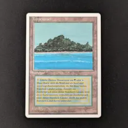 MTG \>> Tropical Island (EX) <<// Foreign White Bordered - 341 Trading - Magic - Image 1