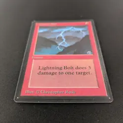 MTG \>> Lightning Bolt (EX) <<// Beta - 341 Trading - Magic - Image 3