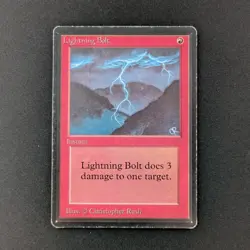 MTG \>> Lightning Bolt (LP) <<// Beta - 341 Trading - Magic - Image 1
