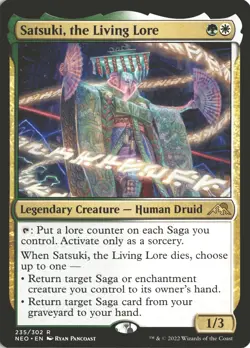 MTG Satsuki, the Living Lore (235) *Non-Foil* Rare Kamigawa: Neon Dynasty MT/NM - Image 1