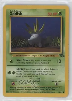 Oddish Pokemon Jungle #58 1999 wq8 - Image 1