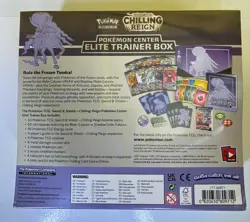 Pokemon TCG Chilling Reign ETB Pokemon Center Exclusive *ERROR PRINT* - SEALED - Image 2