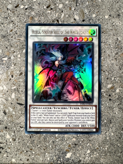 Yugioh Rciela, Sinister Soul of the White Forest INFO-EN039 Ultra Rare 1st Ed NM - Image 1