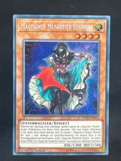Magischer Musketier Starfire SPWA-DE019 Secret Rare Deutsch NM YUGIOH - Image 1