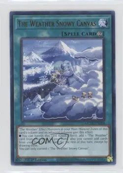 The Weather Snowy Canvas 1st Ed. YuGiOh Maximum Gold: El Dorado #MGED-EN098 0g0l - Image 1