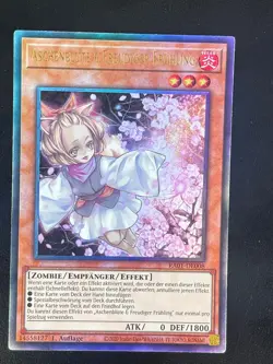 Aschenblute & Freudiger Fruhling RA01-DE008 Ultimate Rare Deutsch NM YUGIOH - Image 1