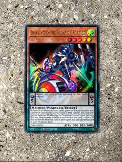 Yugioh TCG Disablaster the Negation Fortress INFO-EN026 Ultra Rare 1st Ed NM-M - Image 1