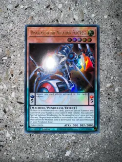 Yugioh TCG Disablaster the Negation Fortress INFO-EN026 Ultra Rare 1st Ed NM-M - Image 3