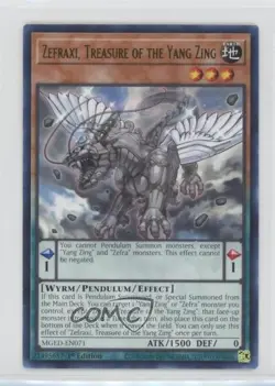 Zefraxi Treasure of the Yang Zing 1st Ed. YuGiOh Maximum Gold: El Dorado 0g0l - Image 1