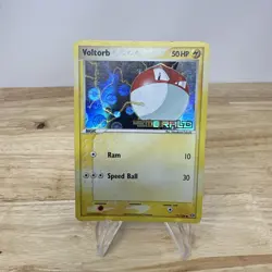 Pokemon Voltorb 71/106 EX Emerald Reverse Holo 2005 Stamped Pokemon Card - Image 1