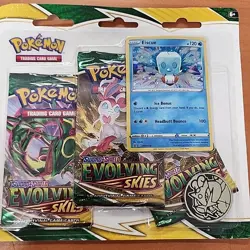 Pokemon TCG Sword & Shield Evolving Skies 3 Pack Blister + Umbreon Promo Card - Image 3