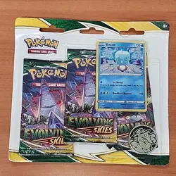 Pokemon TCG Sword & Shield Evolving Skies 3 Pack Blister + Umbreon Promo Card - Image 1