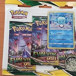 Pokemon TCG Sword & Shield Evolving Skies 3 Pack Blister + Umbreon Promo Card - Image 3