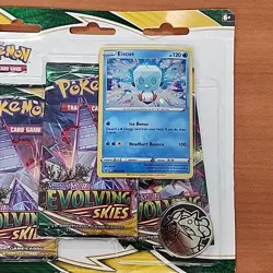 Pokemon TCG Sword & Shield Evolving Skies 3 Pack Blister + Umbreon Promo Card - Image 4