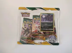 Pokemon TCG Sword & Shield Evolving Skies 3 Pack Blister + Umbreon Promo Card 820650808814 - Image 1