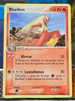 Blaziken 15/109 EX in SPANISH Ruby & Sapphire Pokemon Card [NEAR MINT] - Image 2