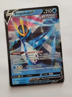 Pokemon Empoleon V SWSH108 SWSH Black Star Promo TCG 2021 Card ENG Full Art Holo - Image 1