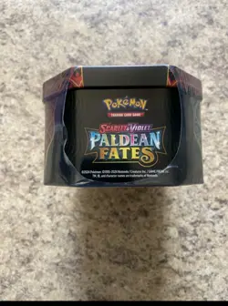 Sealed Paldean Fates Charizard ex Pokemon Card Tin - Image 3