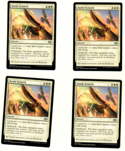 Set Of 4 Battle Screech Modern Horizons Magic The Gathering Playset Trading Card - Image 3
