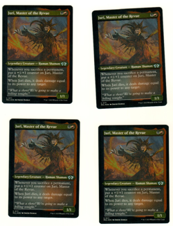 Set Of 4 Juri Master Of The Revue Foil Etched Multiverse Legends MTG Card - Image 1