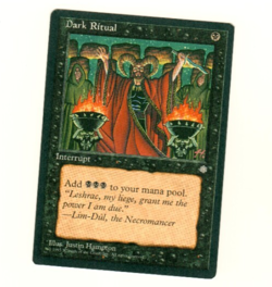 Dark Ritual Ice Age Magic The Gathering Trading Card - Image 1