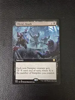 Olivia's Wrath (Extended Art) Commander: Innistrad: Crimson Vow Regular MTG NM - Image 1