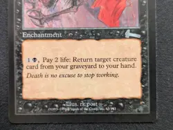 Phyrexian Reclamation - Urza's Legacy - NM - MTG - Magic the Gathering - Black - Image 2