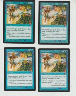Lot x4 cartes DISSIPATE PLAYSET MIRAGE 1996 MAGIC MTG ENGLISH EX-NM VINTAGE - Image 1