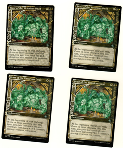 Set Of 4 Feast Of The Victorious Dead Showcase March Of The Machines MTG Card - Image 1