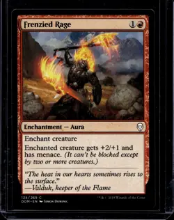 MTG Magic the Gathering Frenzied Rage (124/296) Dominaria NM - Image 1