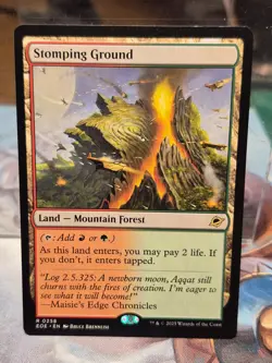 R 0258 Stomping Ground Mountain Forest Shock Edge of Eternities EOE MTG Card - Image 1