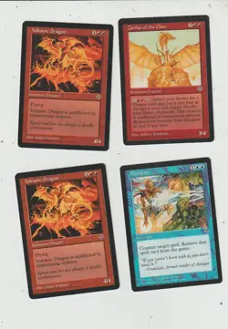 Lot x4 cartes MIRAGE 1996 MAGIC MTG ENGLISH EX-NM VINTAGE Zirilan of the Claw... - Image 1