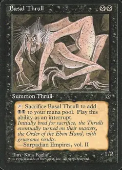Basal Thrull (1) - Light Play MTG Fallen Empires - Image 1