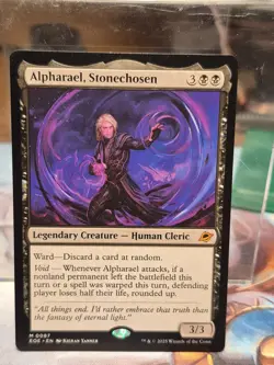 M 0087 Alpharael, Stonechosen Edge of Eternities Mythic Rare Cleric EOE MTG Card - Image 1