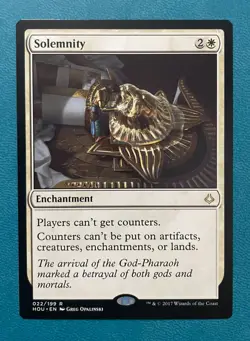 MTG NM Solemnity, Hour of Devastation, Regular, English - Image 1