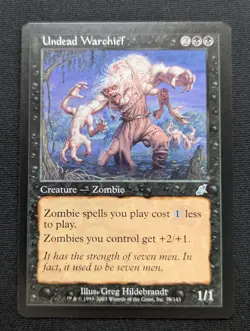Undead Warchief - Scourge - NM - MTG - Magic the Gathering - Black - Creature - Image 1