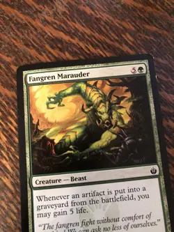 MTG Magic The Gathering Fangren Marauder Creature 79 / 155 James Ryman 2011 - Image 3