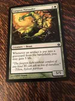 MTG Magic The Gathering Fangren Marauder Creature 79 / 155 James Ryman 2011 - Image 4
