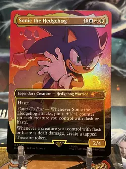 MTG | Sonic the Hedgehog [Secret Lair Sonic]✨FOIL✨ - Image 1
