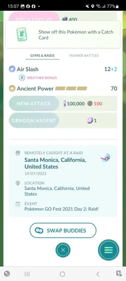 Pokemon Go Legendary Rayquaza ( Normal ) - Image 2