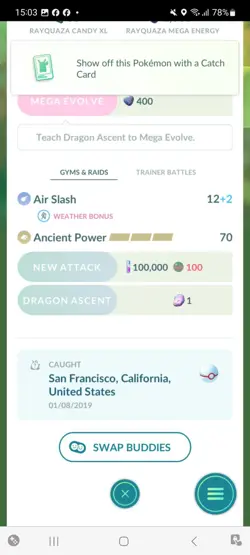 Pokemon Go Legendary Rayquaza ( Normal ) - Image 2