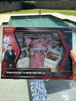 Pokemon TCG Cards Team Rocket's Mewtwo Ex Box New Sealed - Image 1