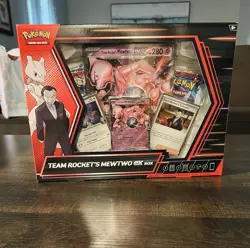 Pokemon TCG Cards Team Rocket's Mewtwo Ex Box New Sealed - Image 1