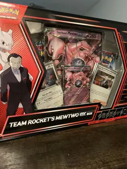 Pokemon TCG Cards Team Rocket's Mewtwo Ex Box New Sealed - Image 2