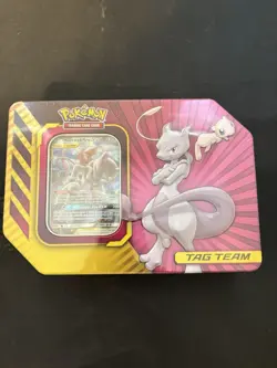 Pokemon Tag Team GX Power Partnership Tin Mew Mewtwo - Image 1