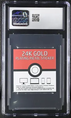 CGC 9 Charmander Candy Stickers 24K Gold Plating Pokemon - Image 2