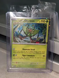 Teal Mask Ogerpon 024/167 Pokemon Twilight Masquerade Eb Games Sealed Toploader - Image 1