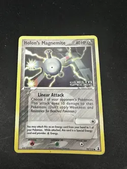 Holon's Magnemite 70/113 Rev Holo EX Delta Species Stamped Pokemon TCG - Image 1