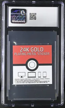 CGC 9 Jolteon Candy Stickers 24K Gold Plating Pokemon - Image 2