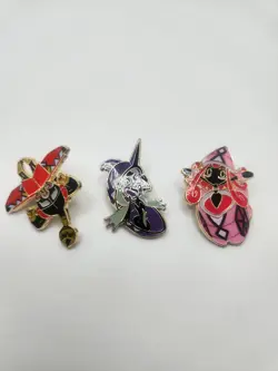 Pokemon Tapu Lele, Tapu Fini, Tapu Bulu Enamel Pins Lot (3) - Image 1